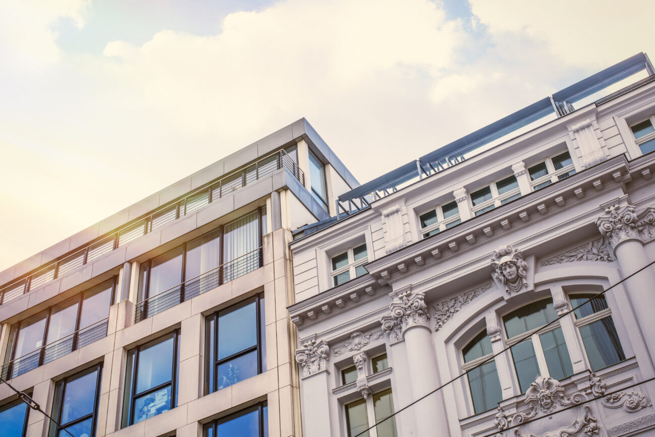 Summer in the city – office buildings in Berlin